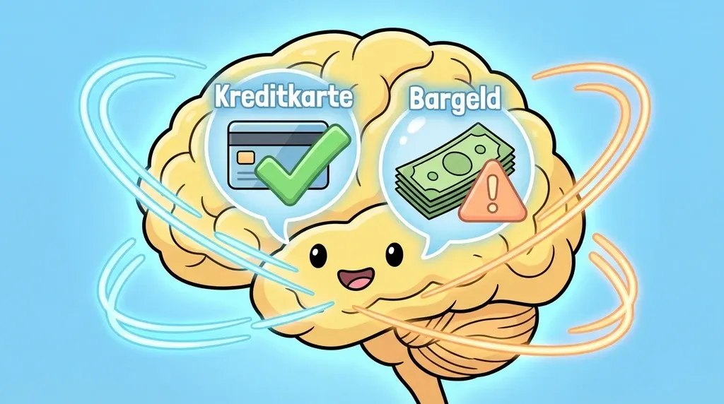 Psychologische Wirkung von Kreditkarte und Bargeld im Gehirn
